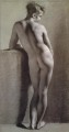 Desnudo femenino de pie visto de espaldas Romántico Pierre Paul Prud hon